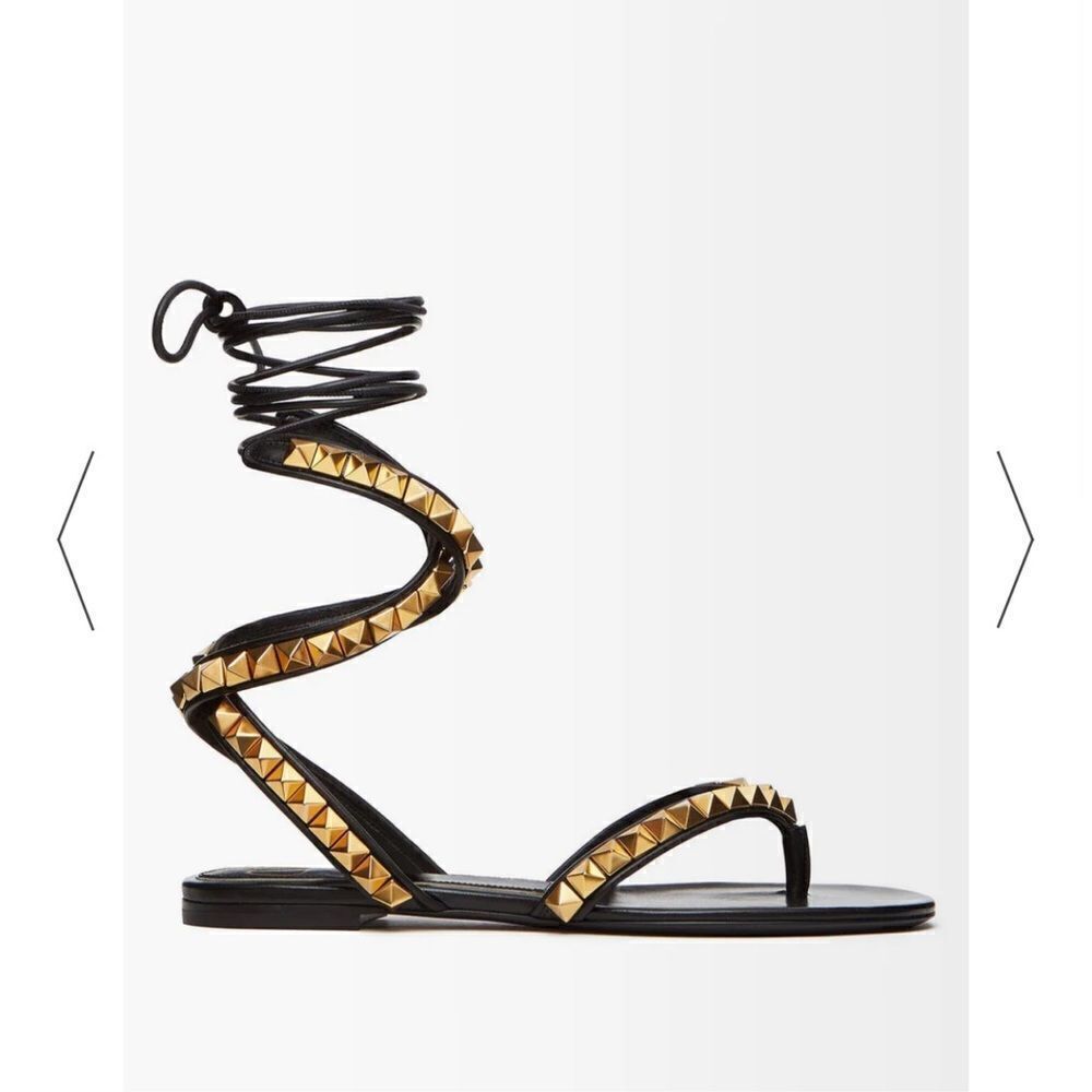 Valentino Garavani Rockstud Wraparound Sandals - Picture 3 of 14